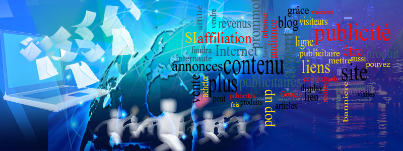 les solutions de mass mailing, publicité en ligne, banniéres, pop up video